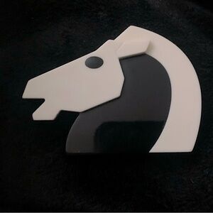 Unique Horse Head Brooch! Statement Piece!